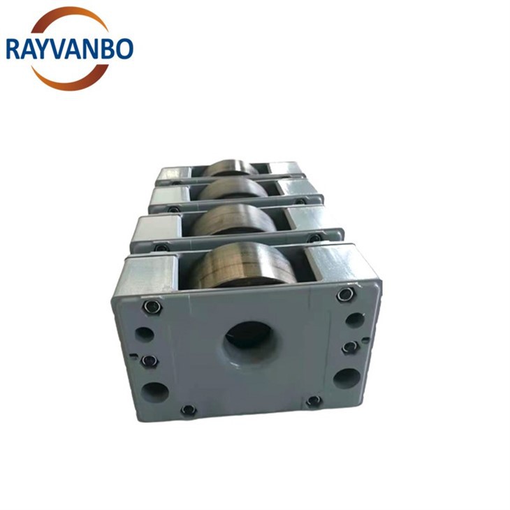 Swivel Remote Controlled Wheel Block With Brake For Crane End Carriage Aluminium Radio Controlled Roller Bearing suppliers